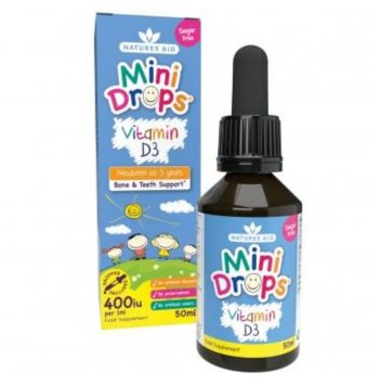 Natures Aid Mini Drops Vitamin D3 400iu