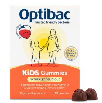 OptiBac Probiotics For Kids Gummies, Pack of 30 Gummies