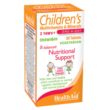 Children's MultiVitamin & Minerals - Chewable (Tutti-fruity Flavour) Tablets