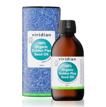 100% Organic Golden Flaxseed Oil 200ml