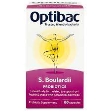 OptiBac Probiotics 'S. Boulardii', Pack of 80 Capsules