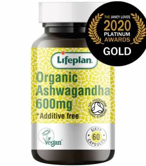 Organic Ashwagandha Capsules 600mg x 60