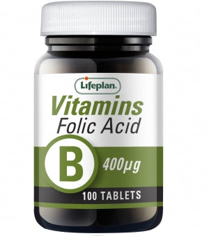 Folic Acid 400mcg x 100 tablets
