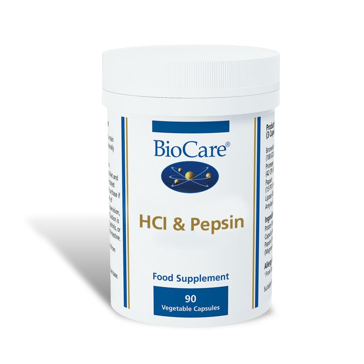 Betaine HCL & Pepsin 90 Capsules