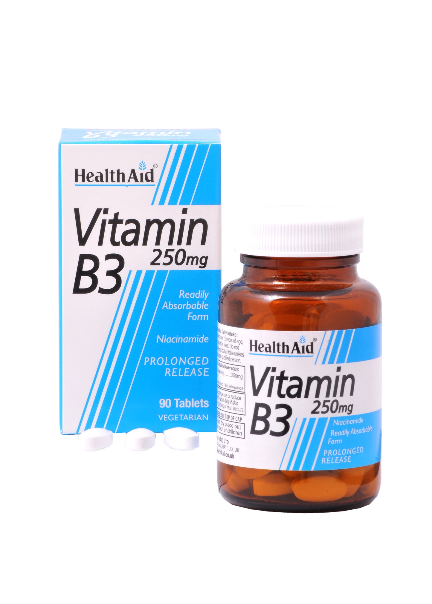 Vitamin B3 (Niacinamide) 250mg - Prolonged (vegan) Release
