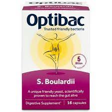 OptiBac Probiotics 'S. Boulardii', Pack of 16 Capsules