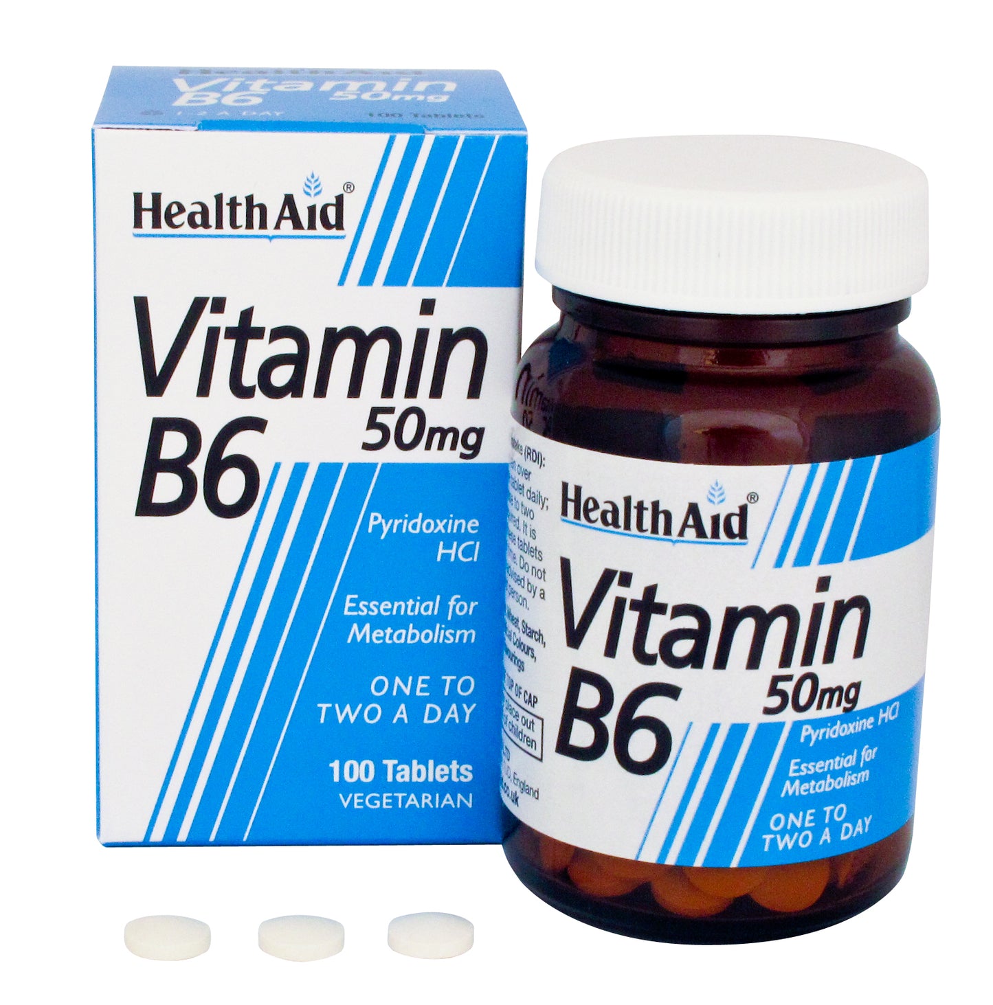 Vitamin B6 (Pyridoxine HCl) 50mg(vegan)