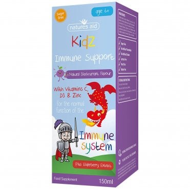 Natures Aid Kidz Immune Support(with Elderberry,Zinc,Vitamins C & D3)