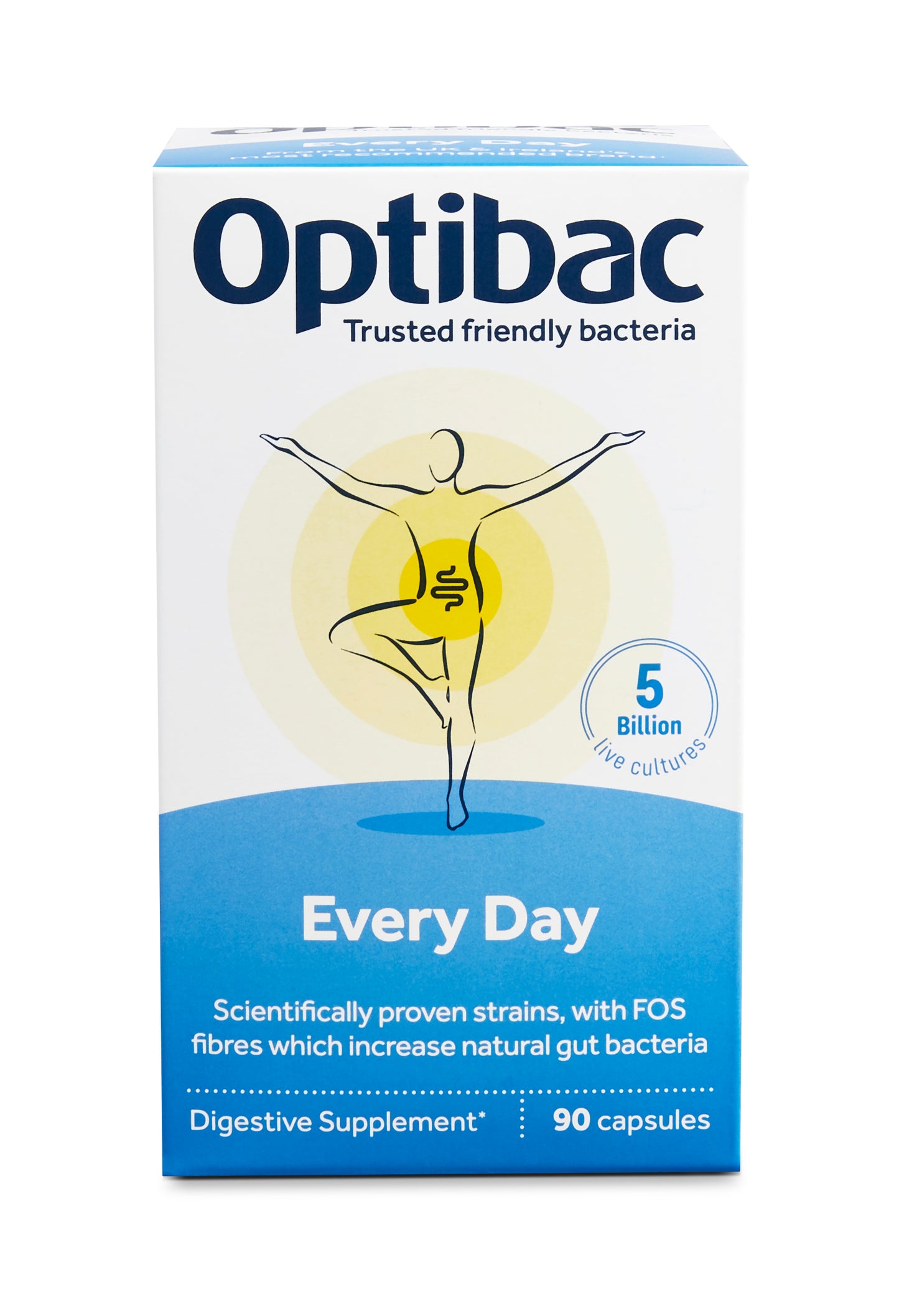 OptiBac Probiotics 'For every day', Pack of 90 Capsules