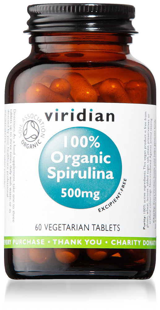 Spirulina 500mg tablets Organic (excipient-free 60 tablets)