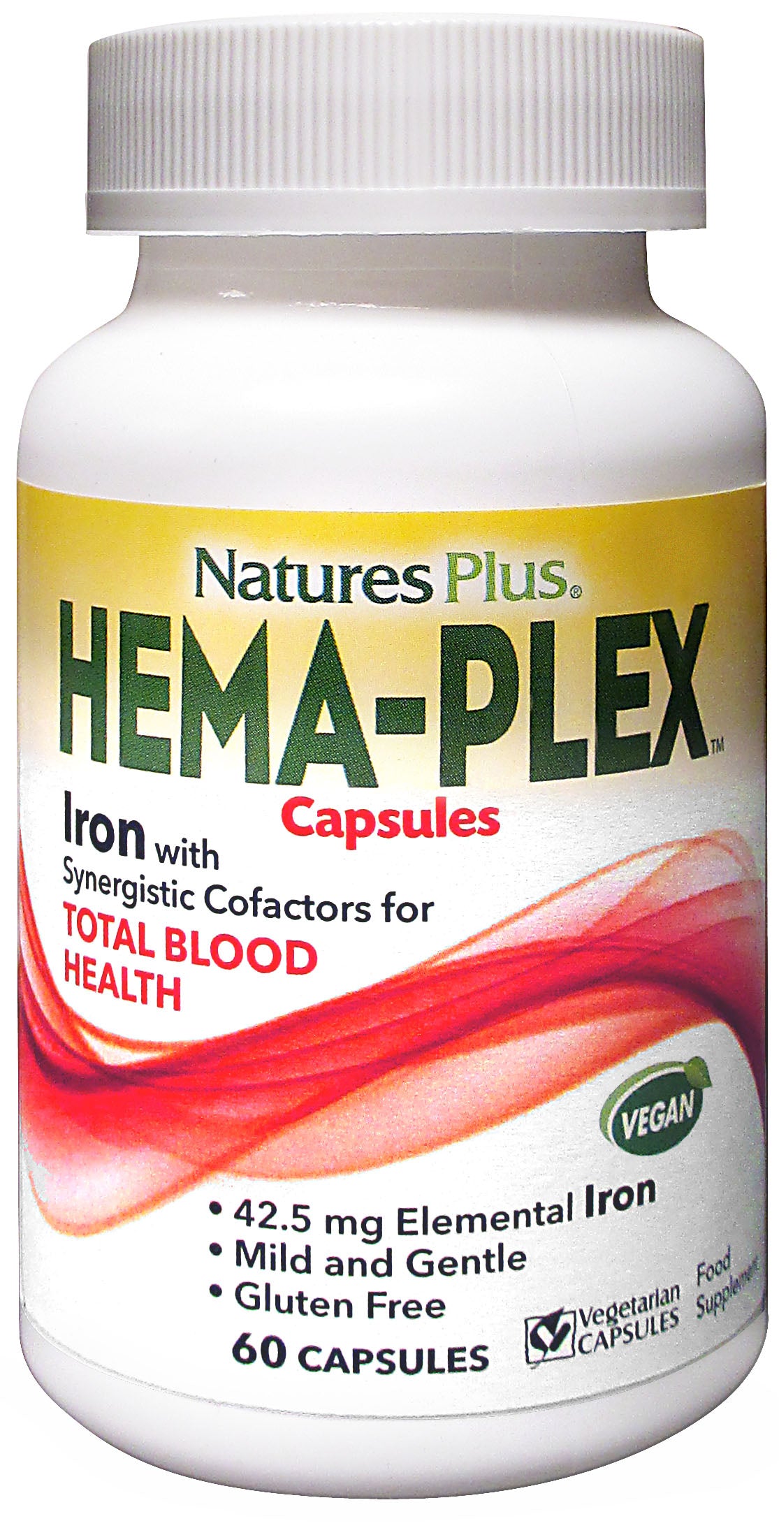 Natures Plus, Hema-Plex Vegetarian Capsules