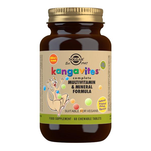 Kangavites Multivitamin & Mineral Chewable Tablets-Tropical Punch Flavour