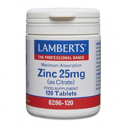 Zinc 25mg (as Citrate)