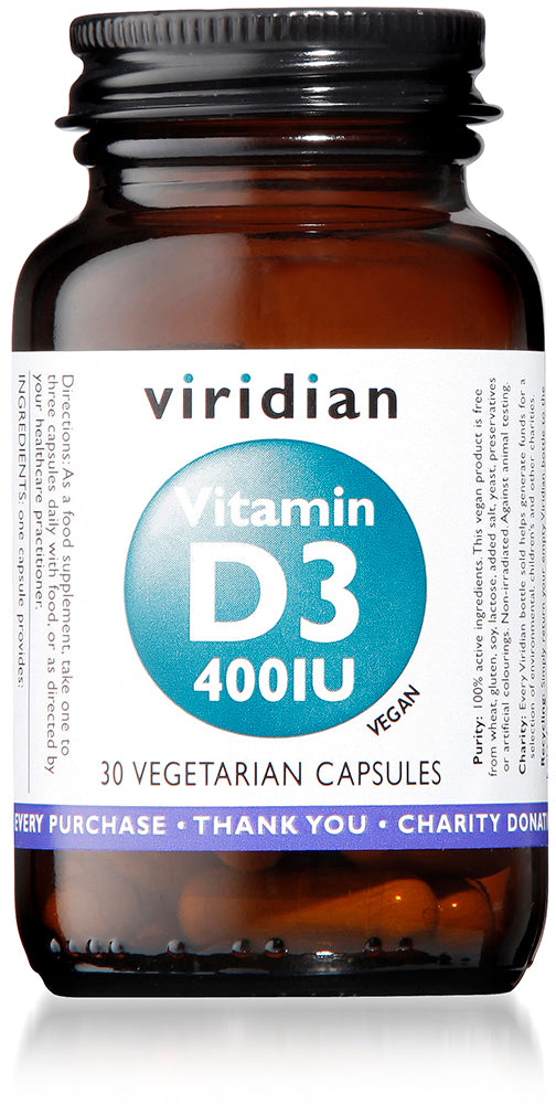Vitamin D3 (Vegan) 400iu Veg Caps 30
