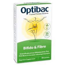 OptiBac Probiotics 'Bifidobacteria & fibre', Pack of 10 Sachets