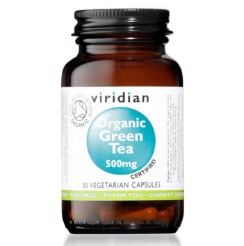 Organic Green Tea Leaf 500mg Veg Caps 30