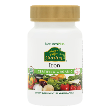 SOL GARDEN ORGANIC IRON 18 MG CAP 30