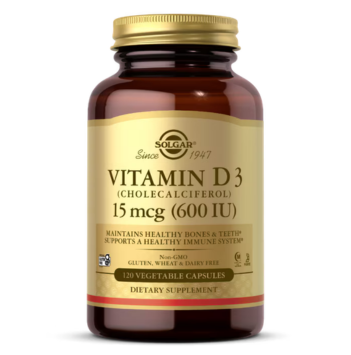 Vitamin D3 (Cholecalciferol) 15ug/(600iu) Vegetable Capsules