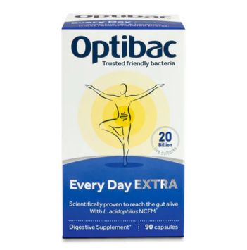 OptiBac Probiotics 'For every day EXTRA Strength', Pack of 90 Capsules
