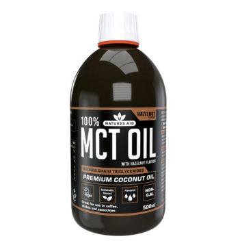 Natures Aid MCT Oil 500ml Hazelnut