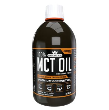 Natures Aid MCT Oil 500ml Caramel