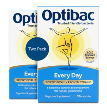 OptiBac Probiotics For Every Day, Pack of 60 Capsules