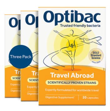 OptiBac Probiotics 'For travelling abroad', Pack of 60 Capsules