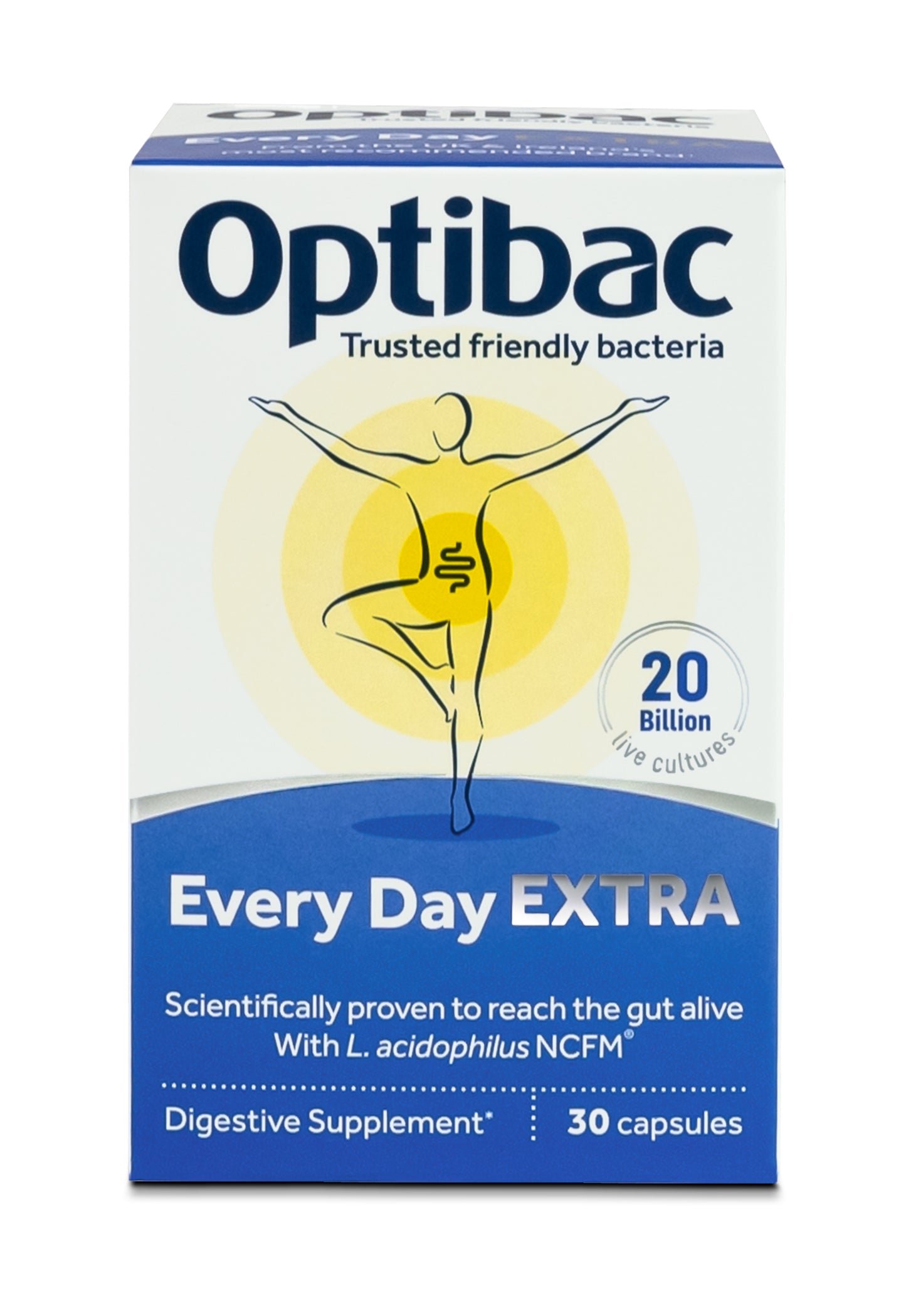 OptiBac Probiotics 'For every day EXTRA Strength', Pack of 30 Capsules