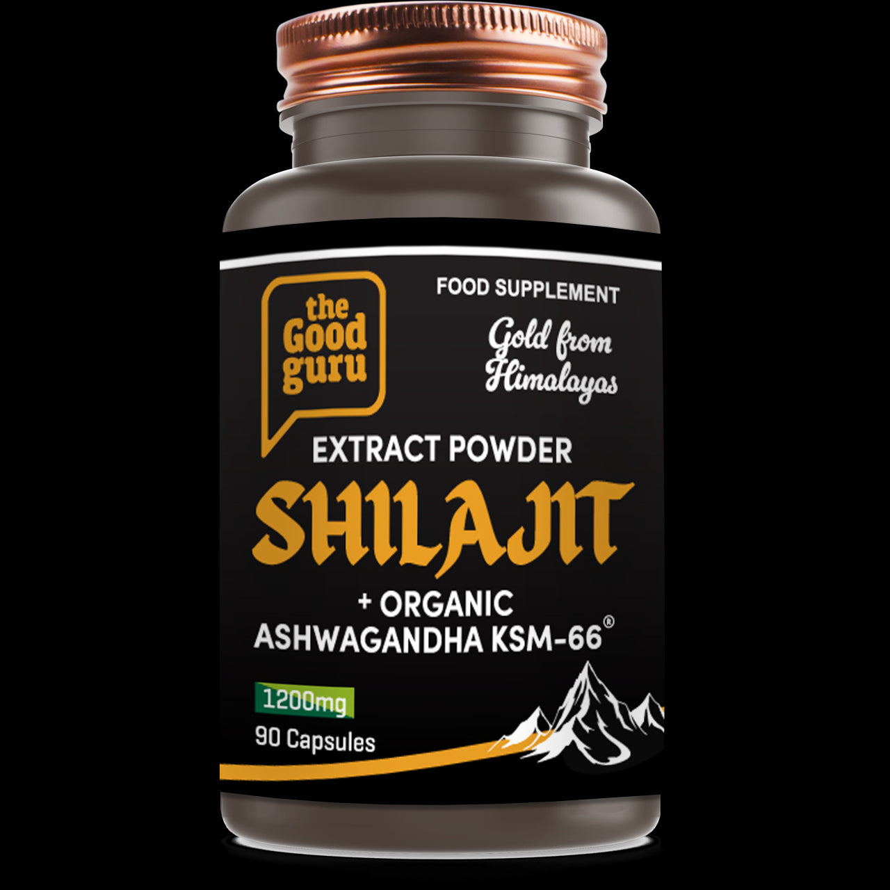 Gold Shilajit + Ashwagandha KSM66 - 90 Caps
