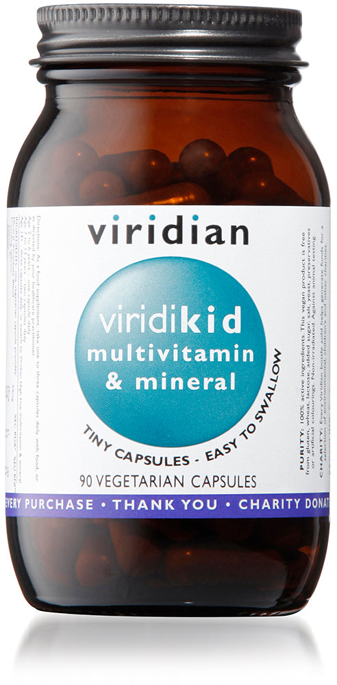 viridiKid Multivitamin & Mineral Mini Veg Caps