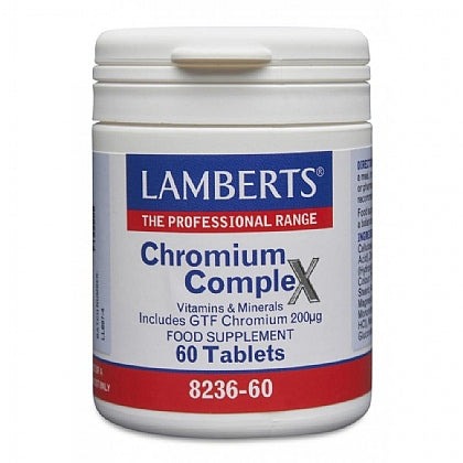 Chromium Complex 200ug of Chromium (as picolinate) plus other essential nutrients.