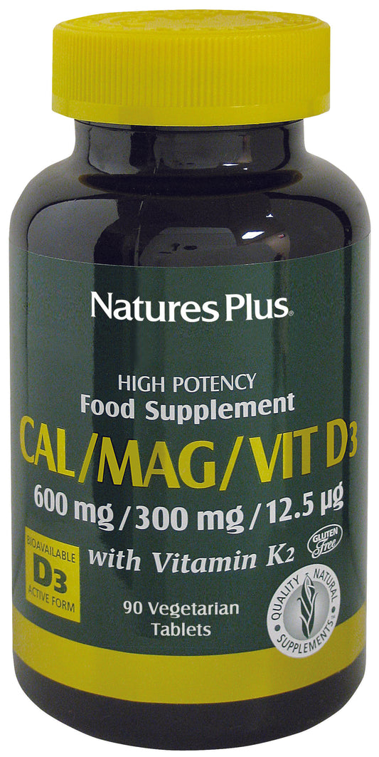 Cal/Mag/Vit D3, with Vitamin K2, 90 Tablets