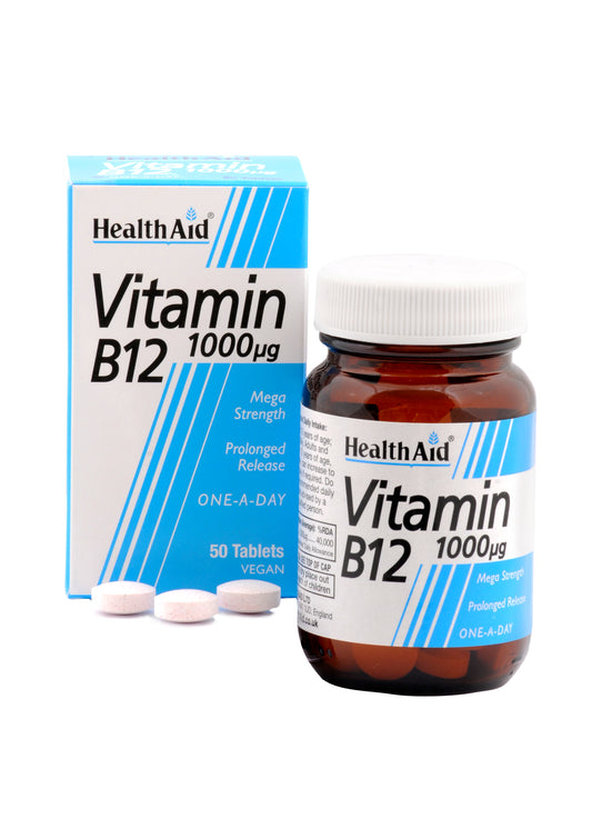 Vitamin B12 (Cyanocobalamin) 1000µg - Prolonged Release 100 tabs(vegan)