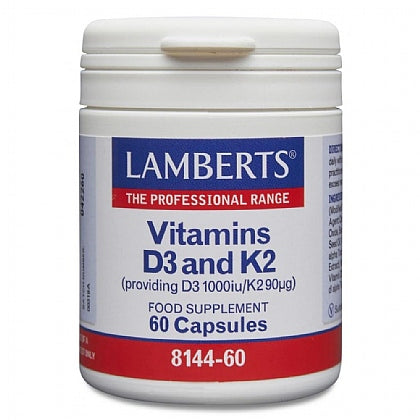 Vitamins D3 1000iu and K2 90µg