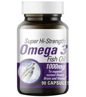 Super Hi-Strength Omega 3 Fish Oil 1000mg x 90