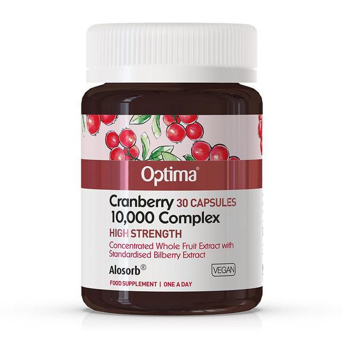 Optima Cranberry 10,000 Complex Tablets (30 VegCaps)