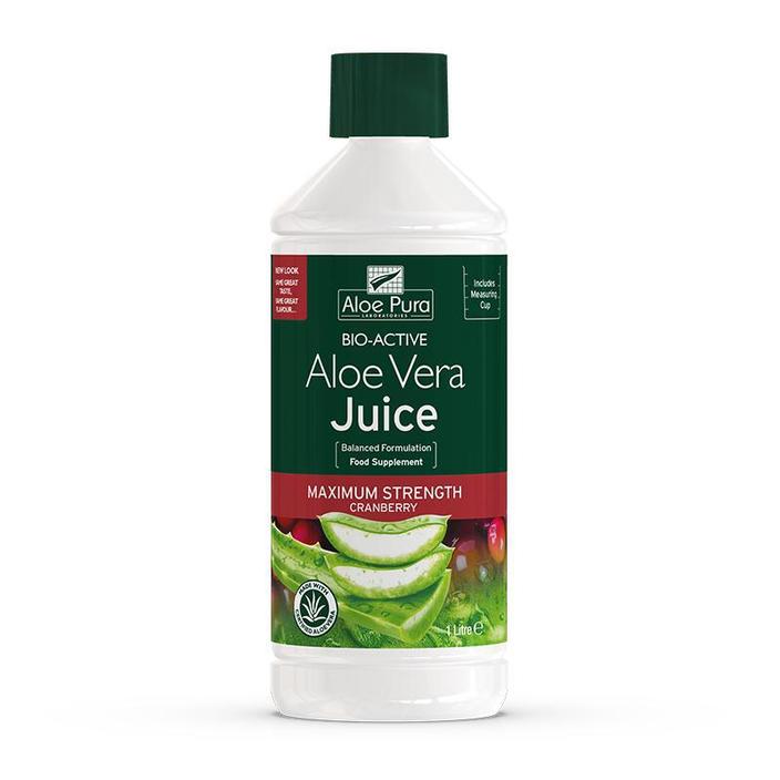 ALOE PURA CRANBERRY ALOE VERA JUICE - 1LTR