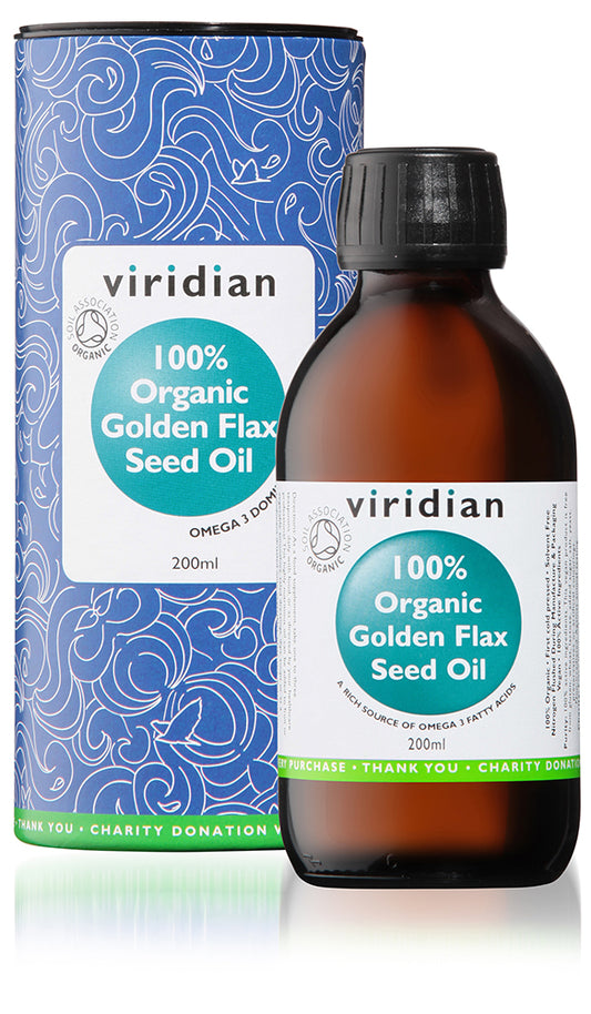 100% Organic Golden Flaxseed Oil 200ml