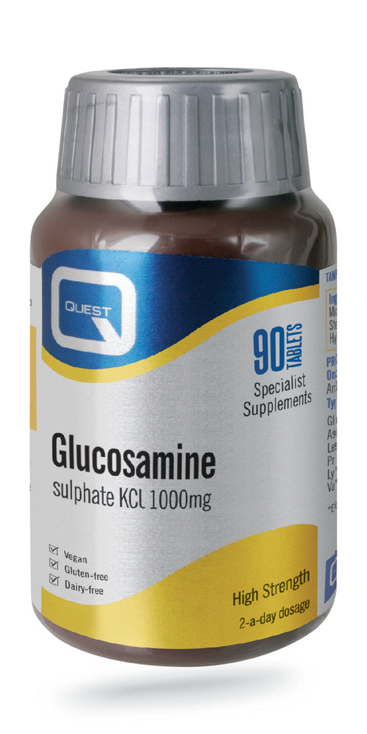 Quest Glucosamine Sulphate KCI 1000mg(Vegan)