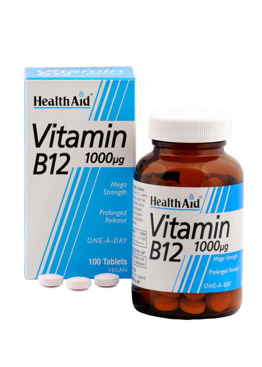 Vitamin B12 (Cyanocobalamin) 1000µg - Prolonged Release (vegan)