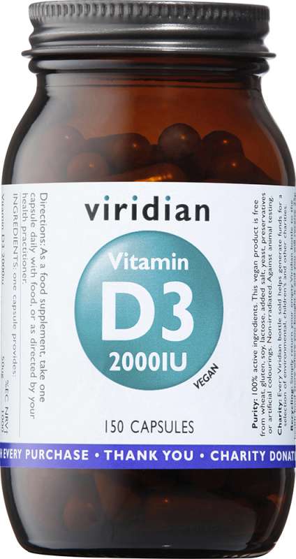 Vitamin D3 (Vegan) 2000iu Veg Caps 150s