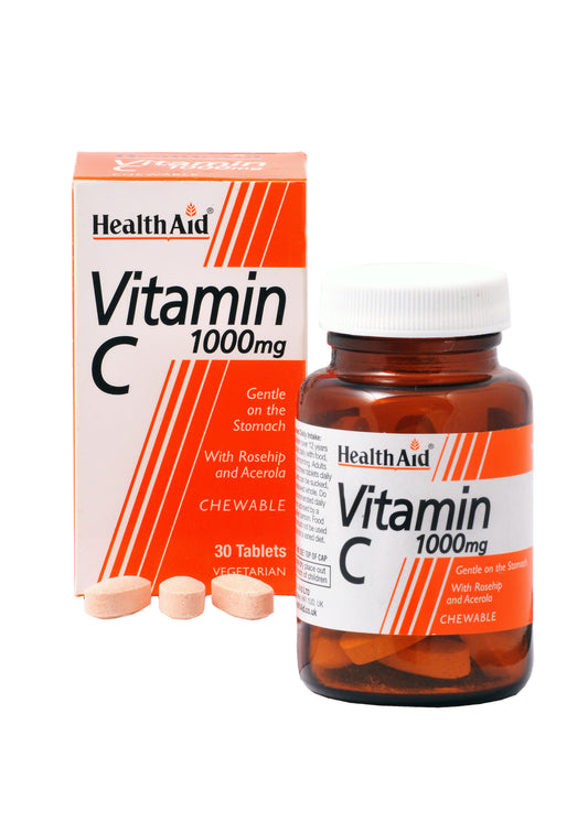 Vitamin C 1000mg - Chewable (Orange Flavour)