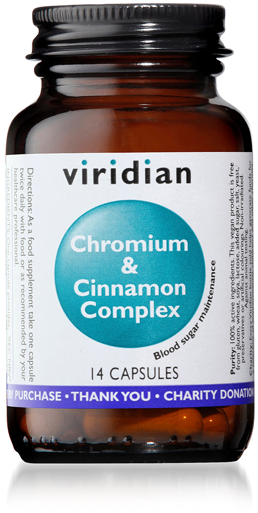 7 Day Sugar Detox Plan (Chromium and Cinnamon Complex Veg Caps)