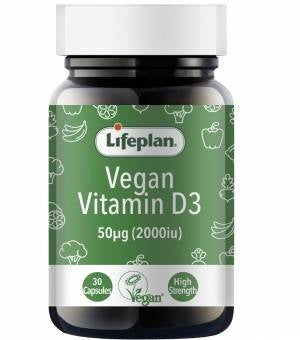 Vegan Vitamin D3 2000iu (30 caps)