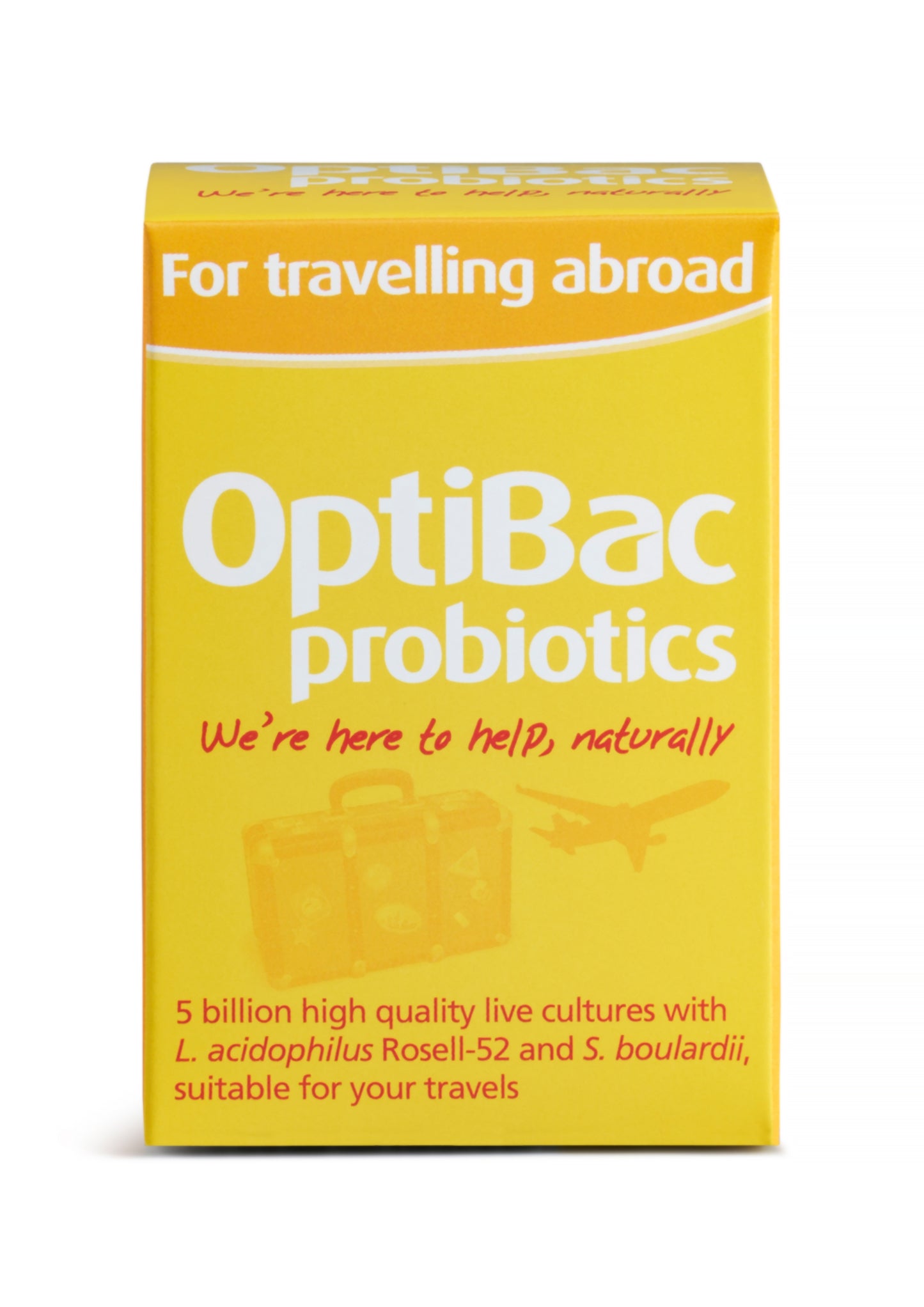 OptiBac Probiotics 'For travelling abroad', Pack of 20 Capsules