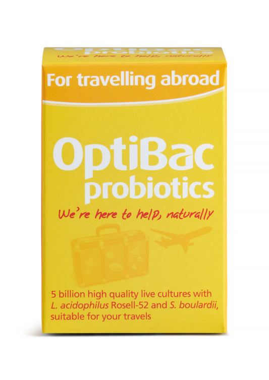 OptiBac Probiotics 'For travelling abroad', Pack of 20 Capsules