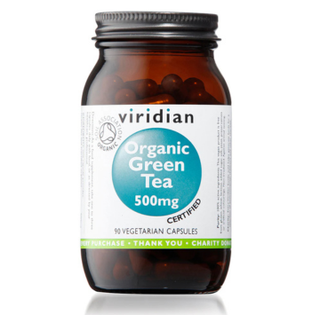 Organic Green Tea Leaf 500mg Veg Caps 90
