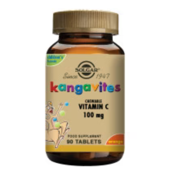 Kangavites Chewable Vitamin C 100 mg (Orange Burst)