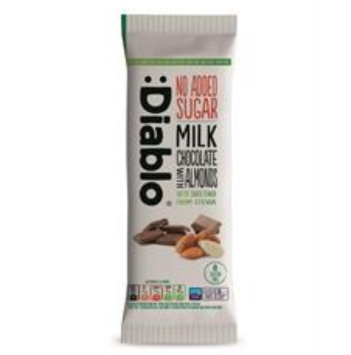 Milk Chocolates with Almonds with Stevia 75g