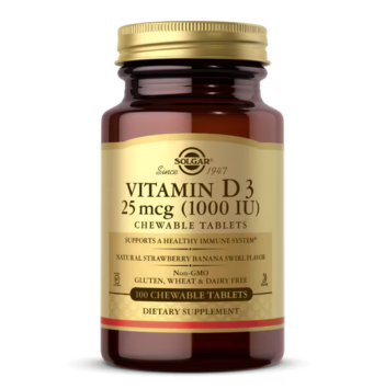 Vitamin D3 Chewable 1000 IU (25 μg)